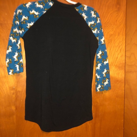 Unicorn Lularoe Randy Shirt Baseball Tee xxs - Picture 2 of 3